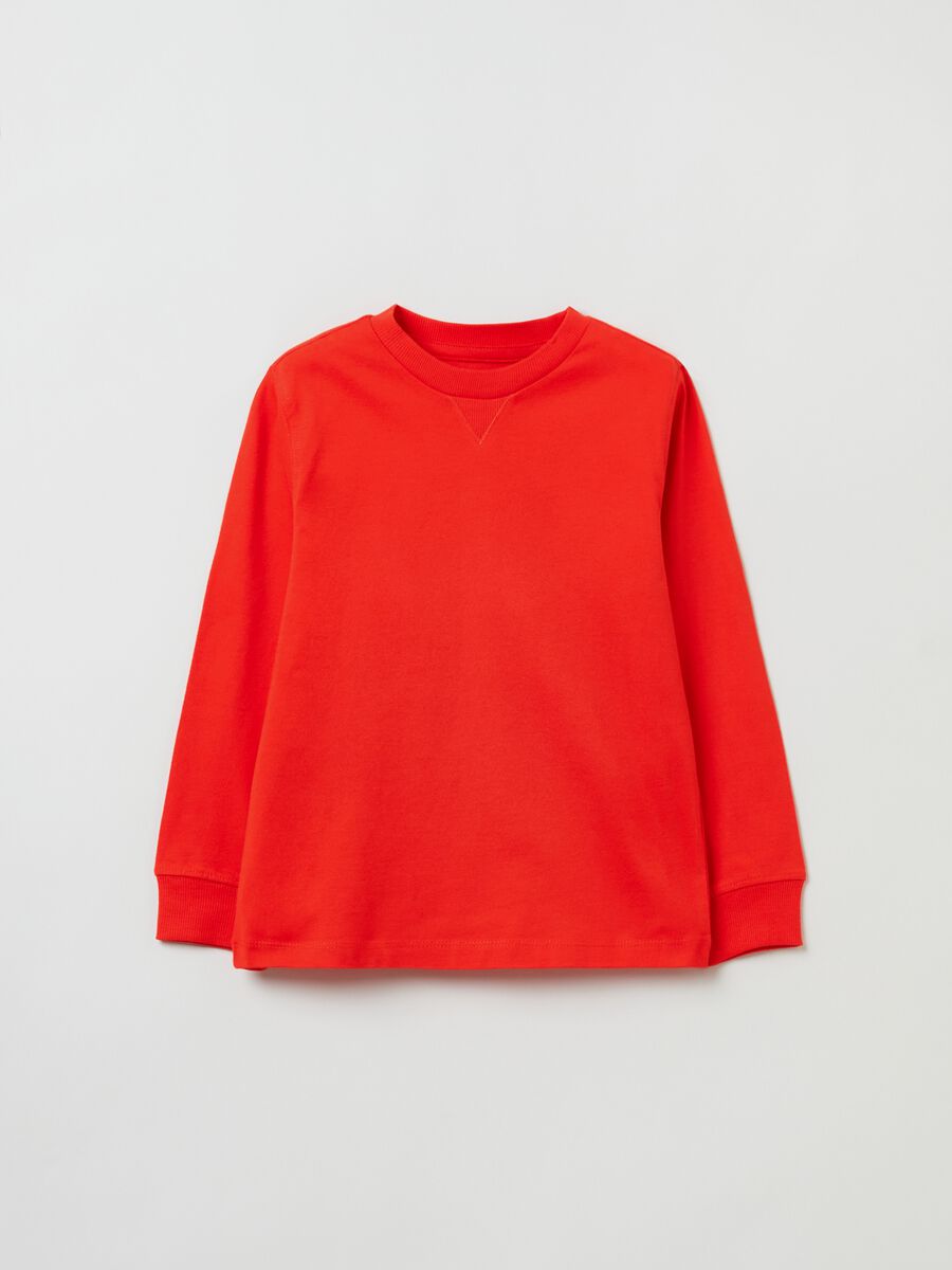 Long-sleeved T-shirt in cotton_0