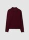 Purple long-sleeved top with high neck, regular fit_4