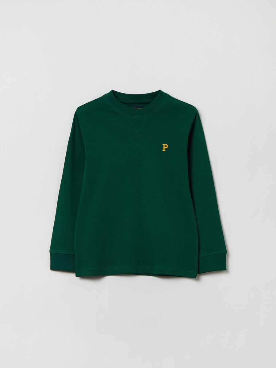 French Terry sweatshirt with logo embroidery_3
