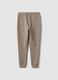 Grey regular-fit joggers in stretch Easy Dry fabric_6