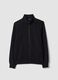 Black full-zip jacket with stretch Easy Dry collar, regular fit_4
