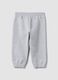Pantaloni jogger grigi in puro cotone per bimba_1