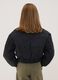 Black padded jacket with zip and high neck_2