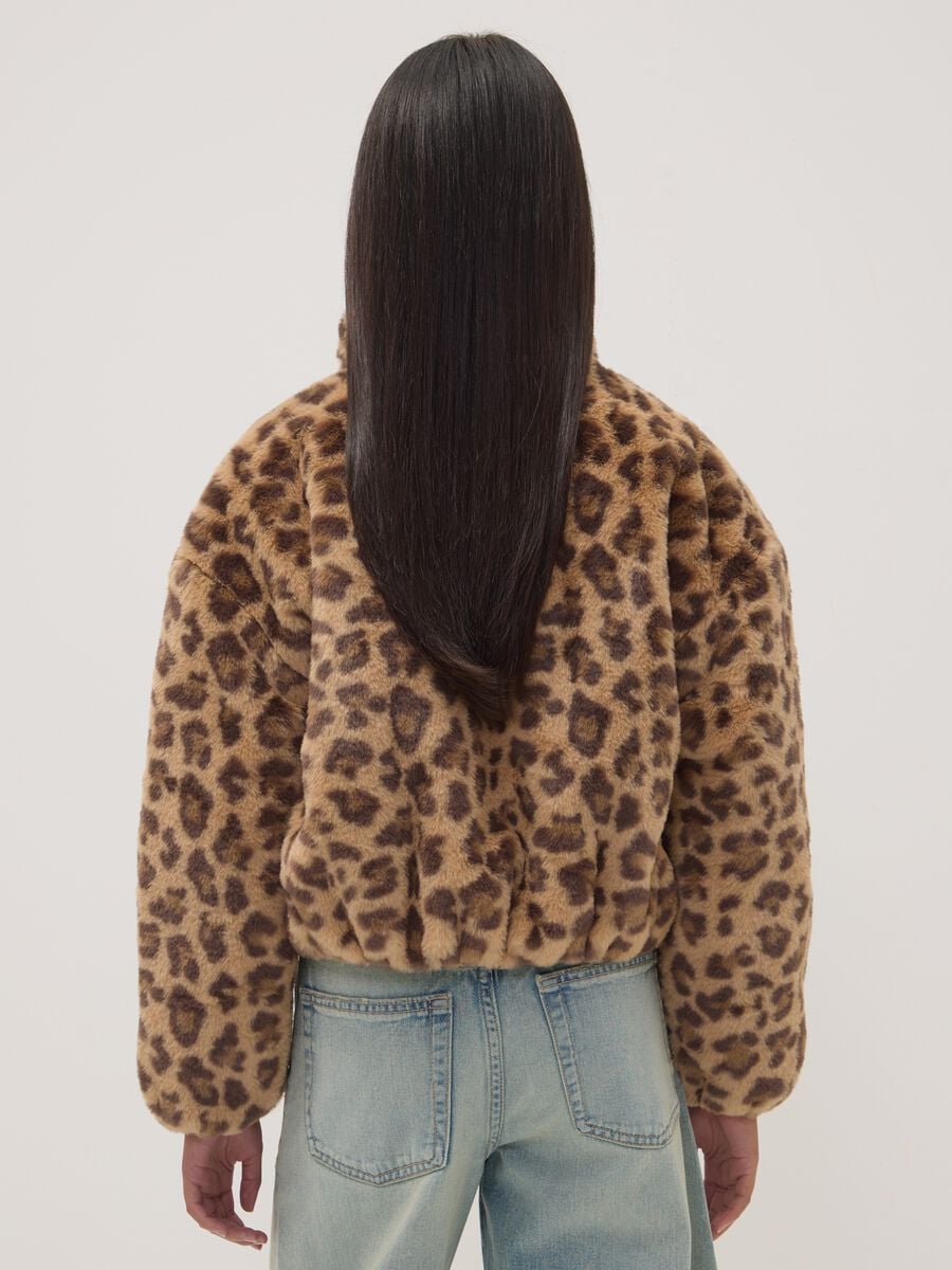 Padded animal print jacket with zip, regular fit_2