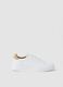 White casual trainers with beige detail_0