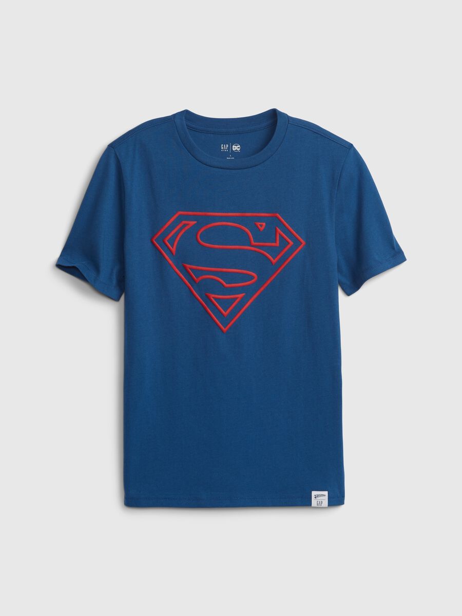 T-shirt in cotone con stampa Superman_0