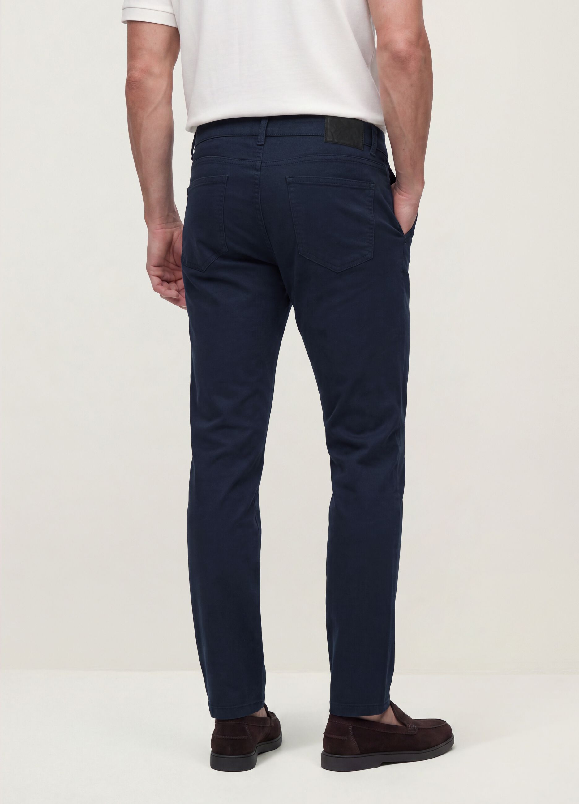 &Mu;&pi;&lambda;&epsilon; slim fit &pi;&alpha;&nu;&tau;&epsilon;&lambda;ό&nu;&iota; &alpha;&pi;ό &epsilon;&lambda;&alpha;&sigma;&tau;&iota;&kappa;ό &beta;&alpha;&mu;&beta;&alpha;&kappa;&epsilon;&rho;ό twill