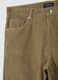 Slim fit brown pure cotton trousers_5
