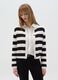 Striped cardigan with gold buttons_0