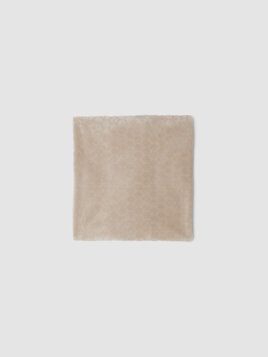 Copertina beige in cotone organico per neonati_0