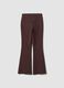 Braune Schlagleggings aus Stretch-Viskose_6
