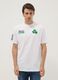 White pure cotton T-shirt with Boston Celtics logo_0