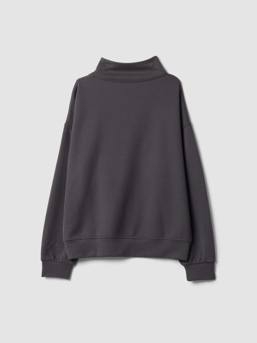 Grey stretch modal crew-neck sweatshirt ALTAVIA STUDIO_5