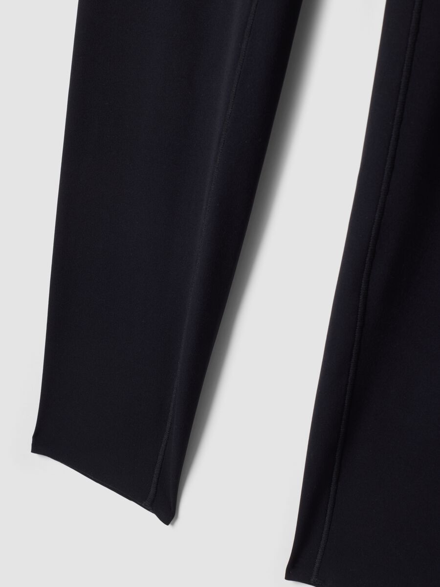 Schwarze Slim-Fit-Leggings aus Stretchmaterial mit regul&auml;rer Taille ALTAVIA STUDIO_8