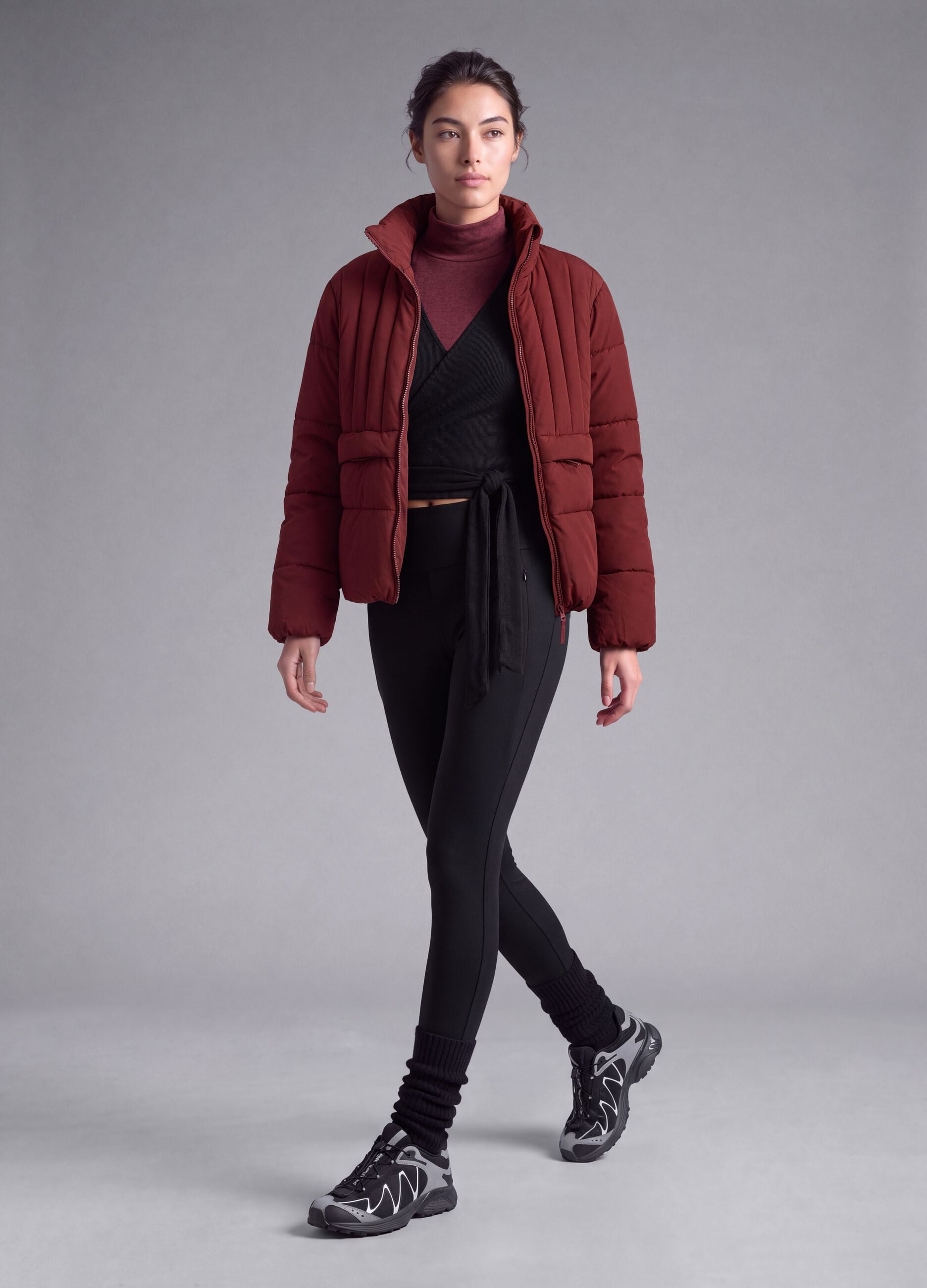 Black stretch leggings with zip pockets ALTAVIA STUDIO