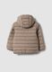 Giubbotto Utralight beige imbottito con cappuccio e zip per bambino_1