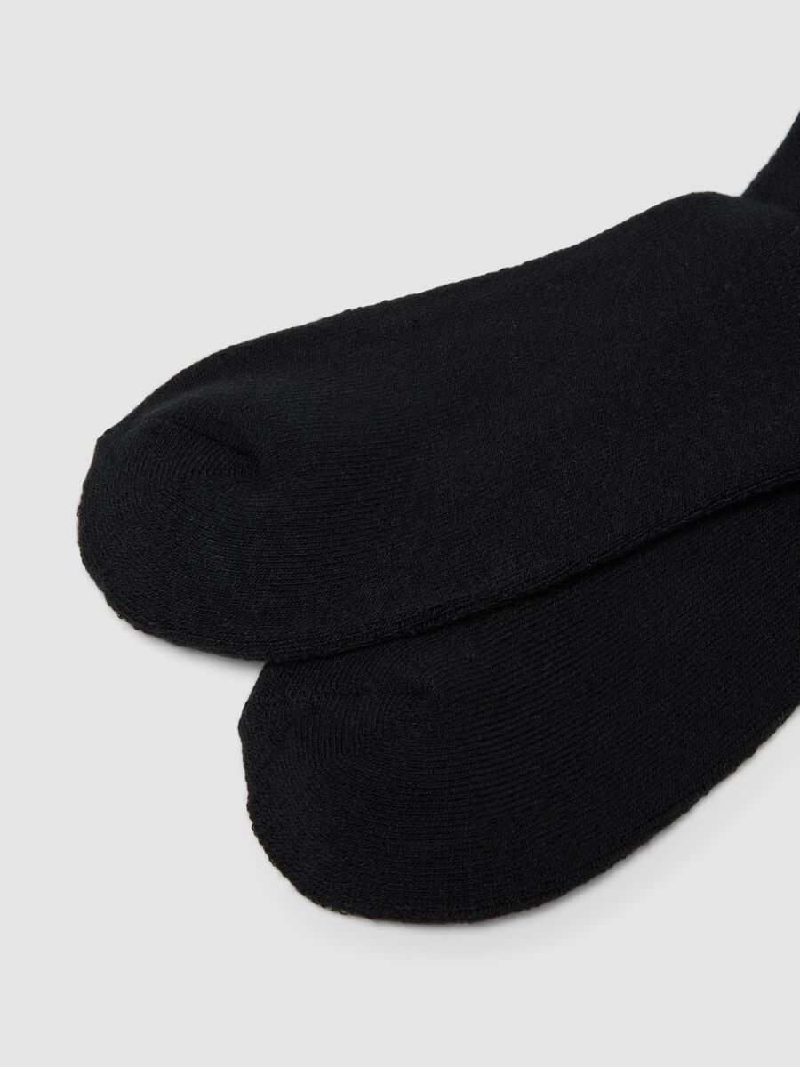 2er-Pack schwarze Midi-Socken aus Stretchmaterial_2