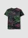 Mehrfarbiges Jungen-T-Shirt aus reiner Baumwolle mit Graffiti, Regular Fit_1
