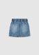 Girls' regular fit blue denim skirt_1