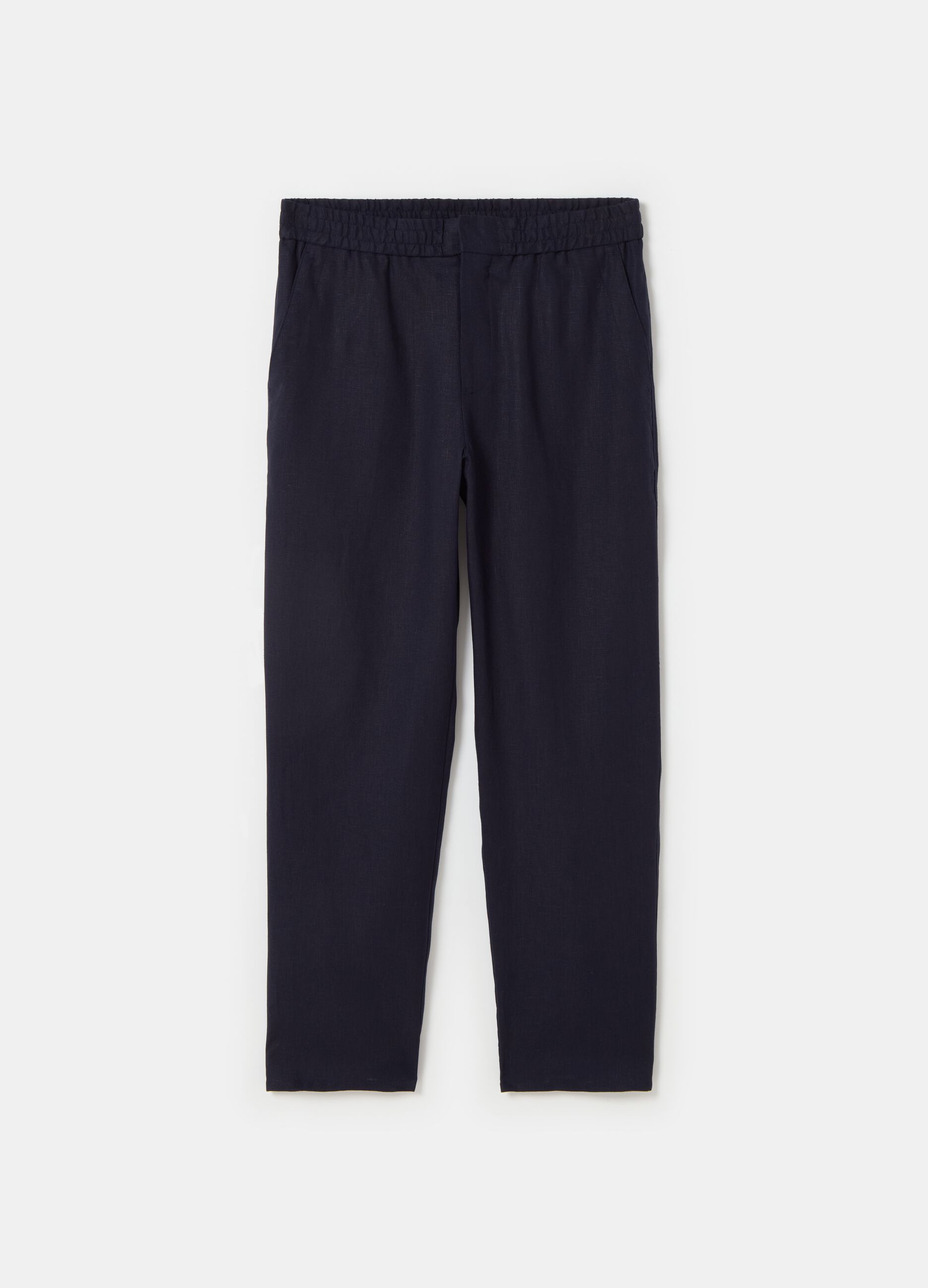 Contemporary trousers in linen