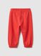 Girls' Orange Cotton Jogger Trousers, Regular Fit_1
