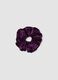 Scrunchie viola effetto vellutato_0