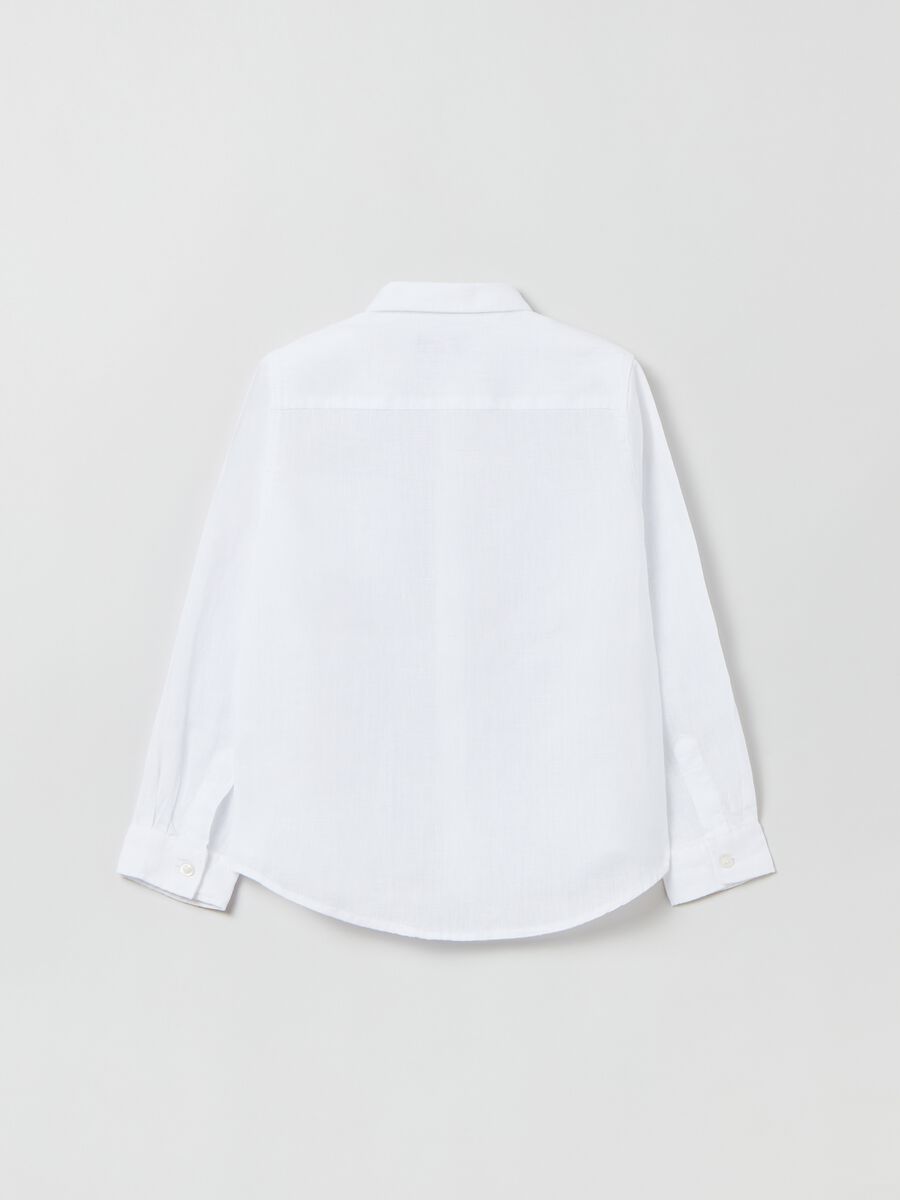 Linen shirt with pocket_1