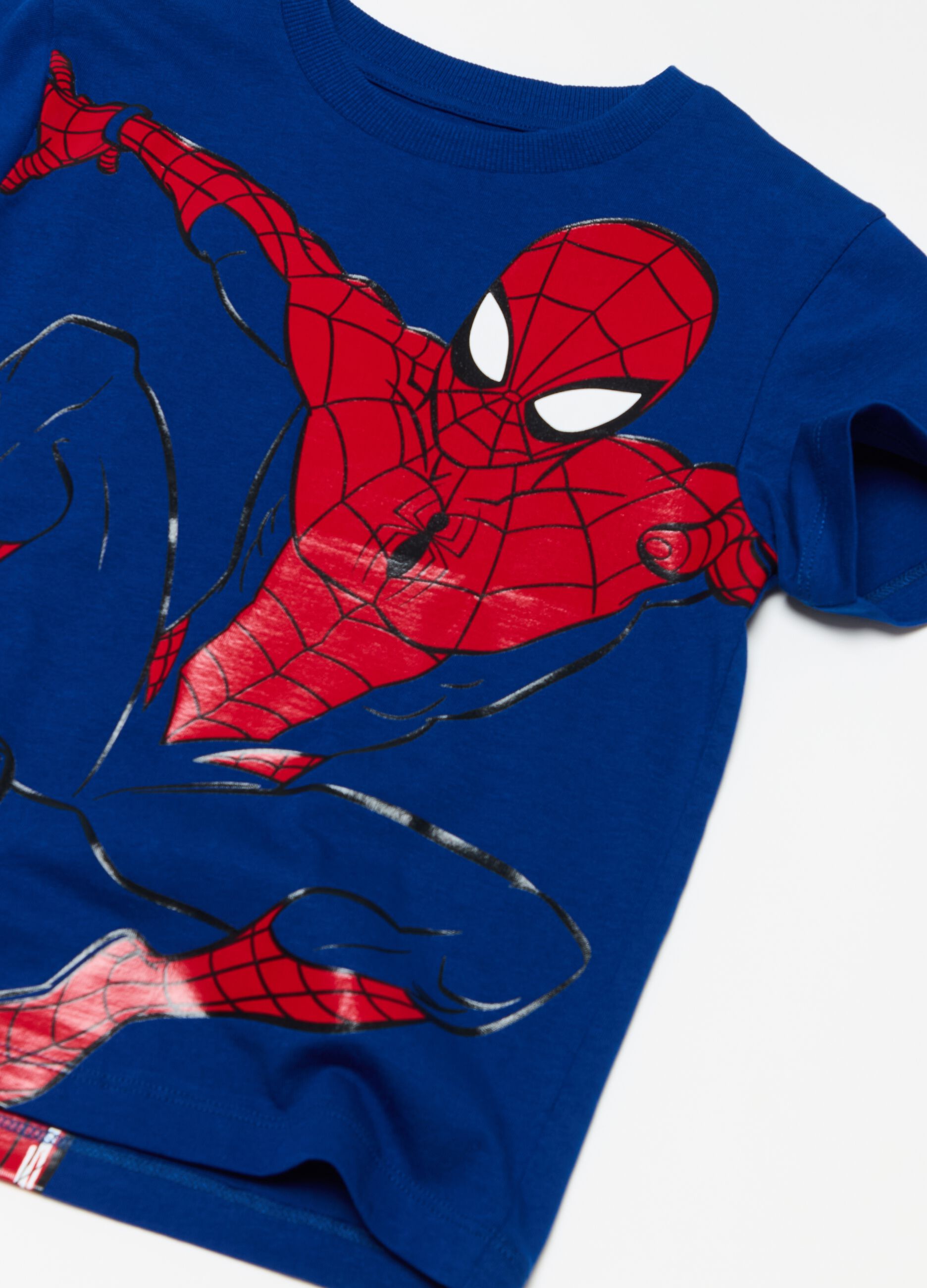 Camiseta de algodón estampado Spider-Man