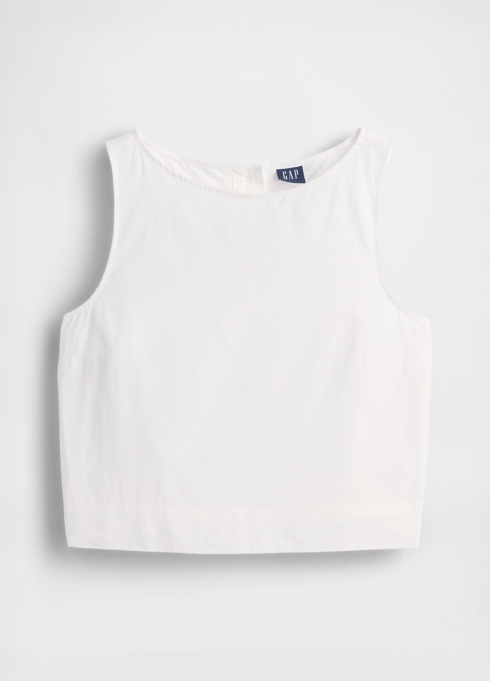 Linen-blend tank top