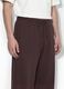 Braune Jogger aus reiner Baumwolle mit elastischem Bund, Oversize-Fit_3