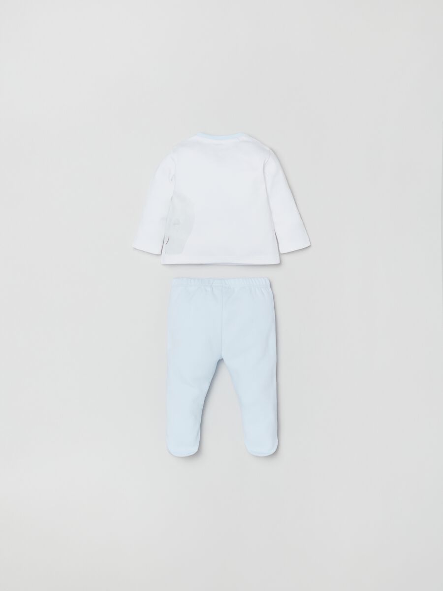 T-shirt and baby leggings set with print_1