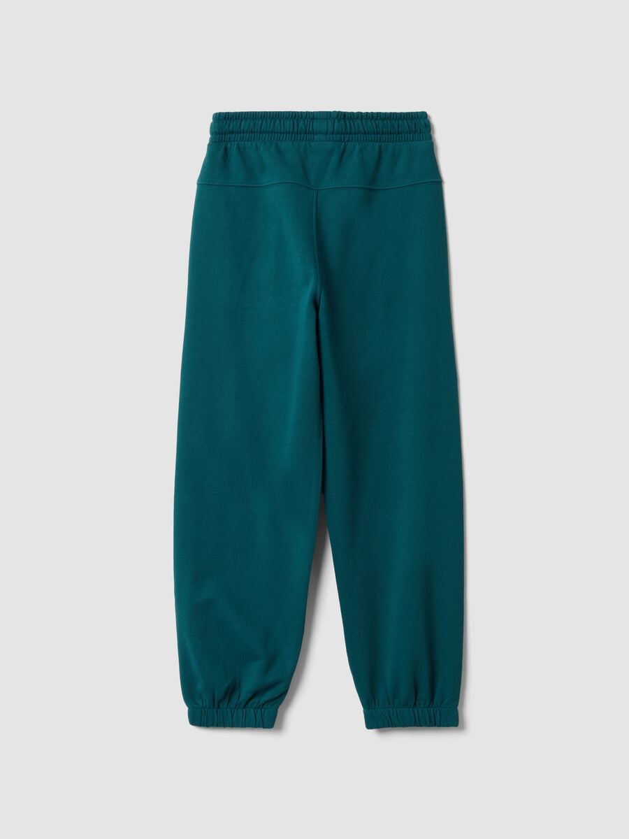 Blaue Jogginghose aus reiner Baumwolle_1