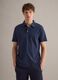 Blaues Poloshirt aus reiner Baumwolle mit kurzen &Auml;rmeln, Regular Fit_0