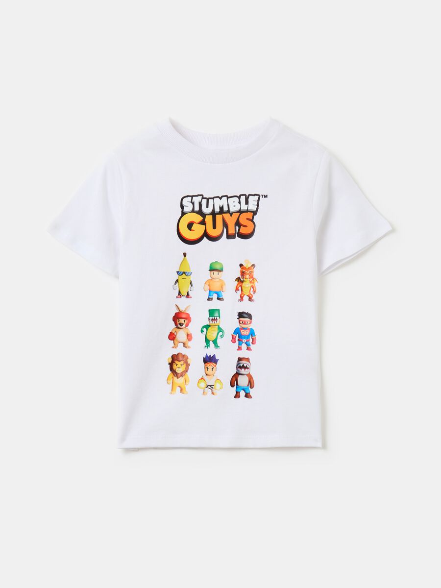 T-shirt with Stumble Guys characters print_0