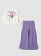 Completo jogging bianco in misto cotone stampa Frozen_0