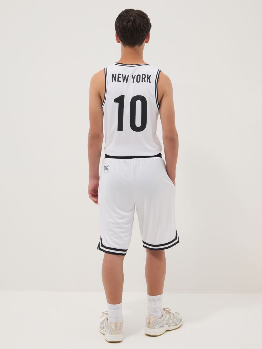 Wei&szlig;e Jungen-Shorts mit elastischem Bund, Comfort Fit_1