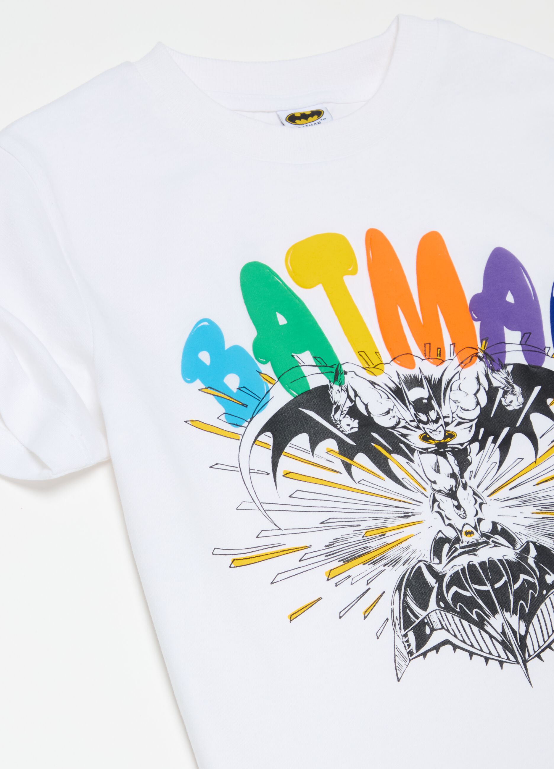 Cotton T-shirt with Batman print
