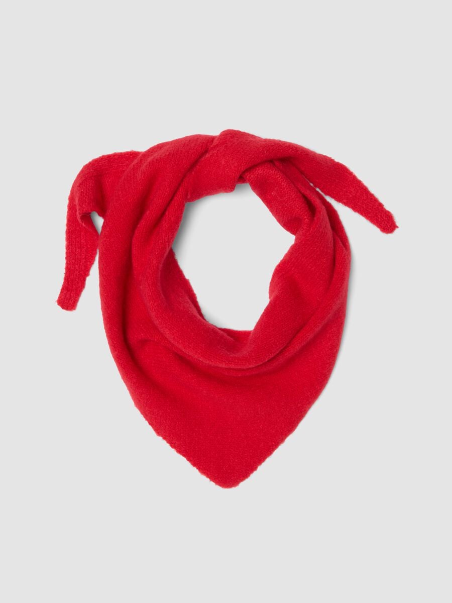 Sciarpa rossa in tessuto elasticizzato_0