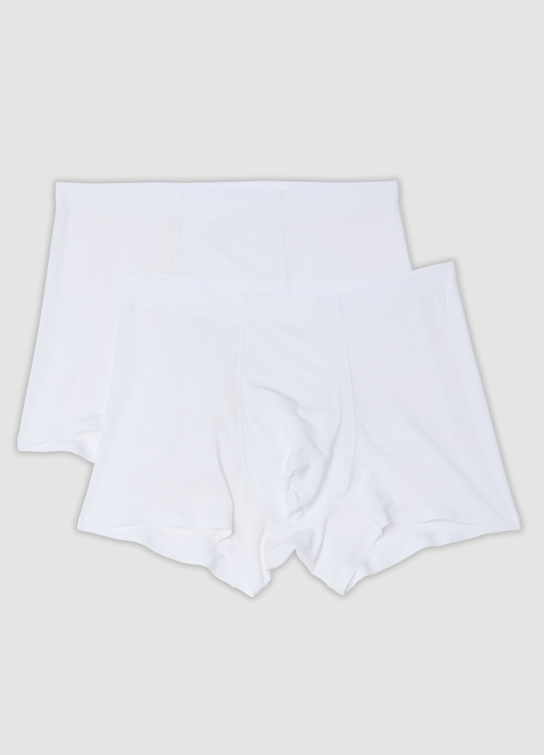 2er-Pack wei&szlig;e Boxer aus Stretch-Modal, Regular Fit