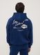 Sweatshirt azul com capuz em mistura de algod&atilde;o com estampado Lakers_2