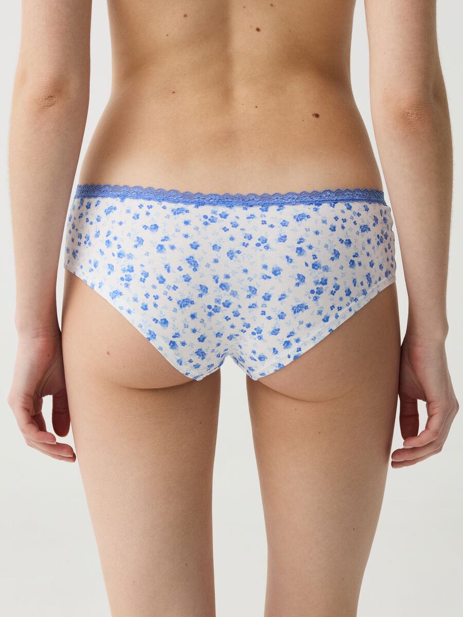 2 pack of white high waist knickers in organic cotton