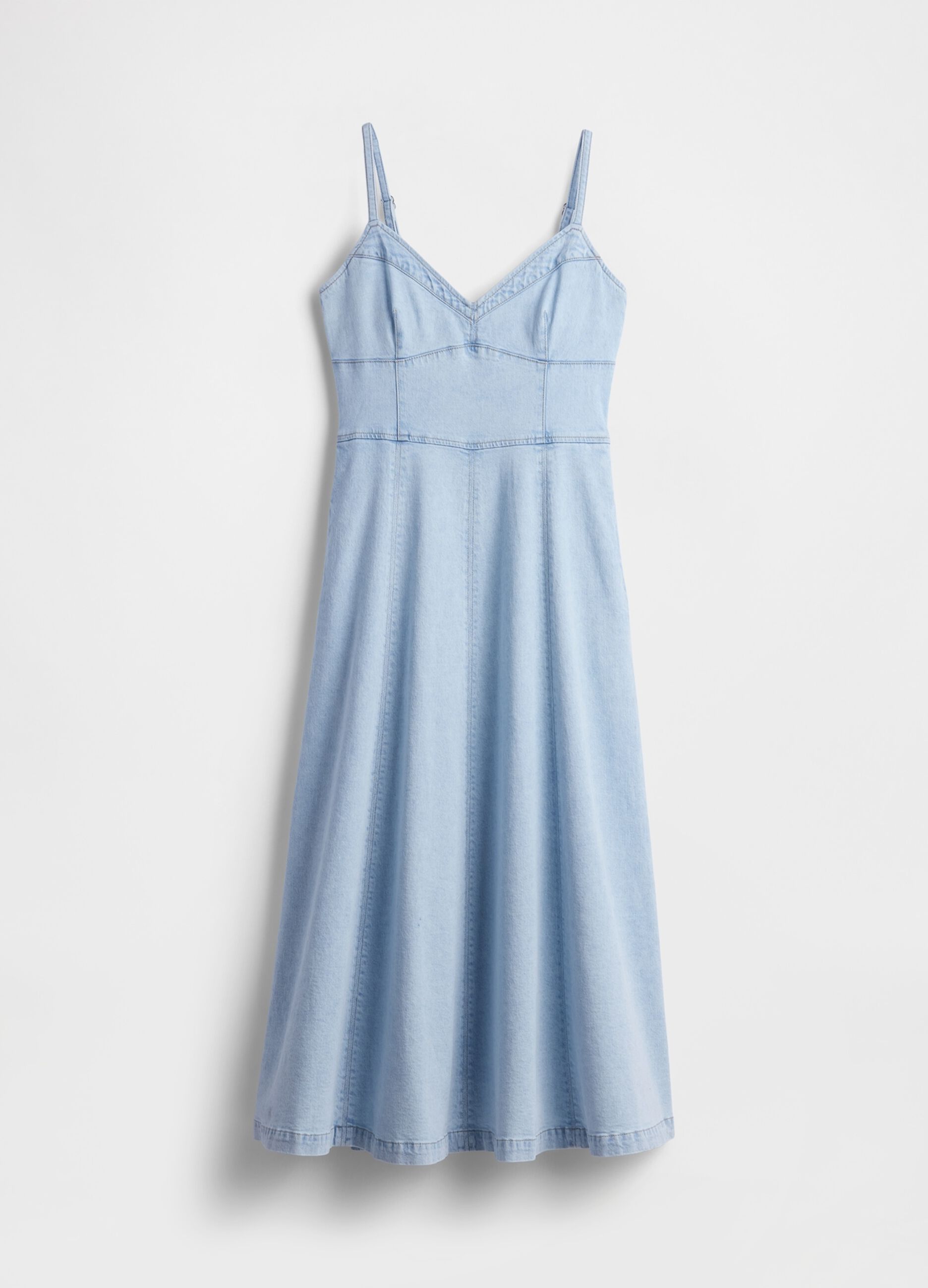 Midi-Kleid aus Stretch-Baumwolle