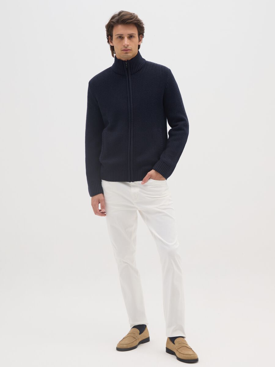 Blue Zip-Up Cardigan_1