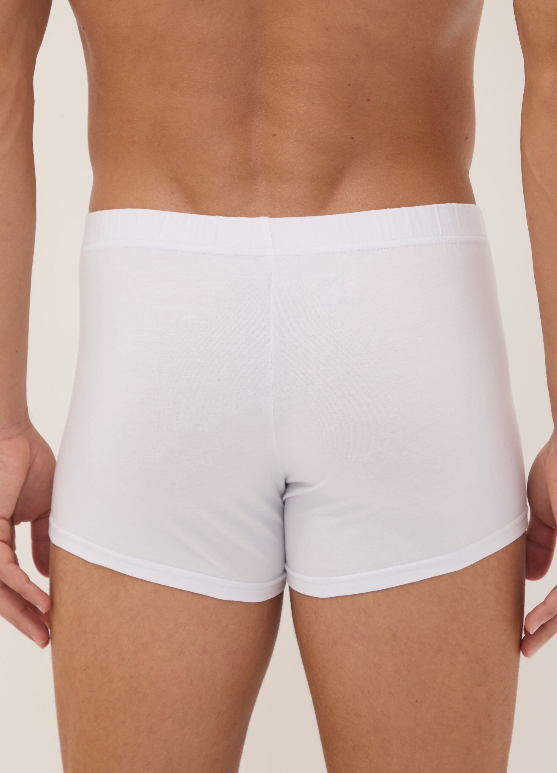 5er-Pack weisse Boxer aus Bio-Baumwolle