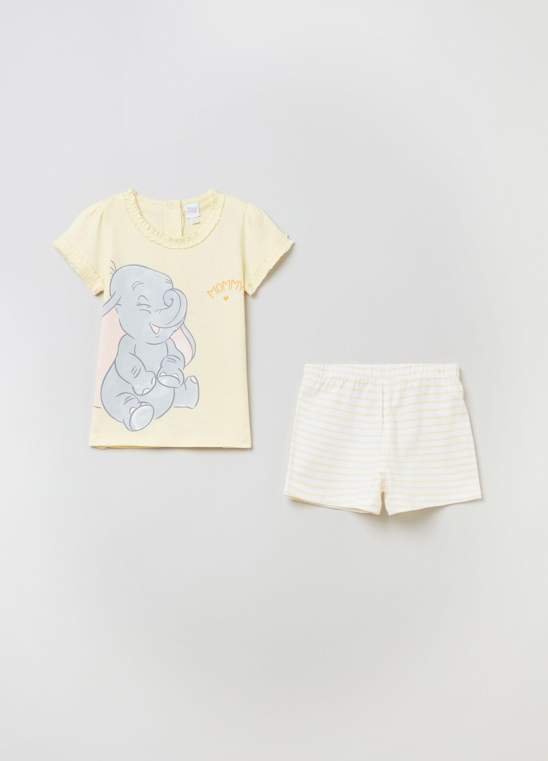 Pijama de algodón con estampado Dumbo