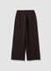 Braune Jogger aus reiner Baumwolle mit elastischem Bund, Oversize-Fit_6