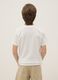 White pure cotton boy's t-shirt regular fit with print_1
