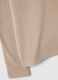 Beige high-neck fleece with half-zip regular fit_5