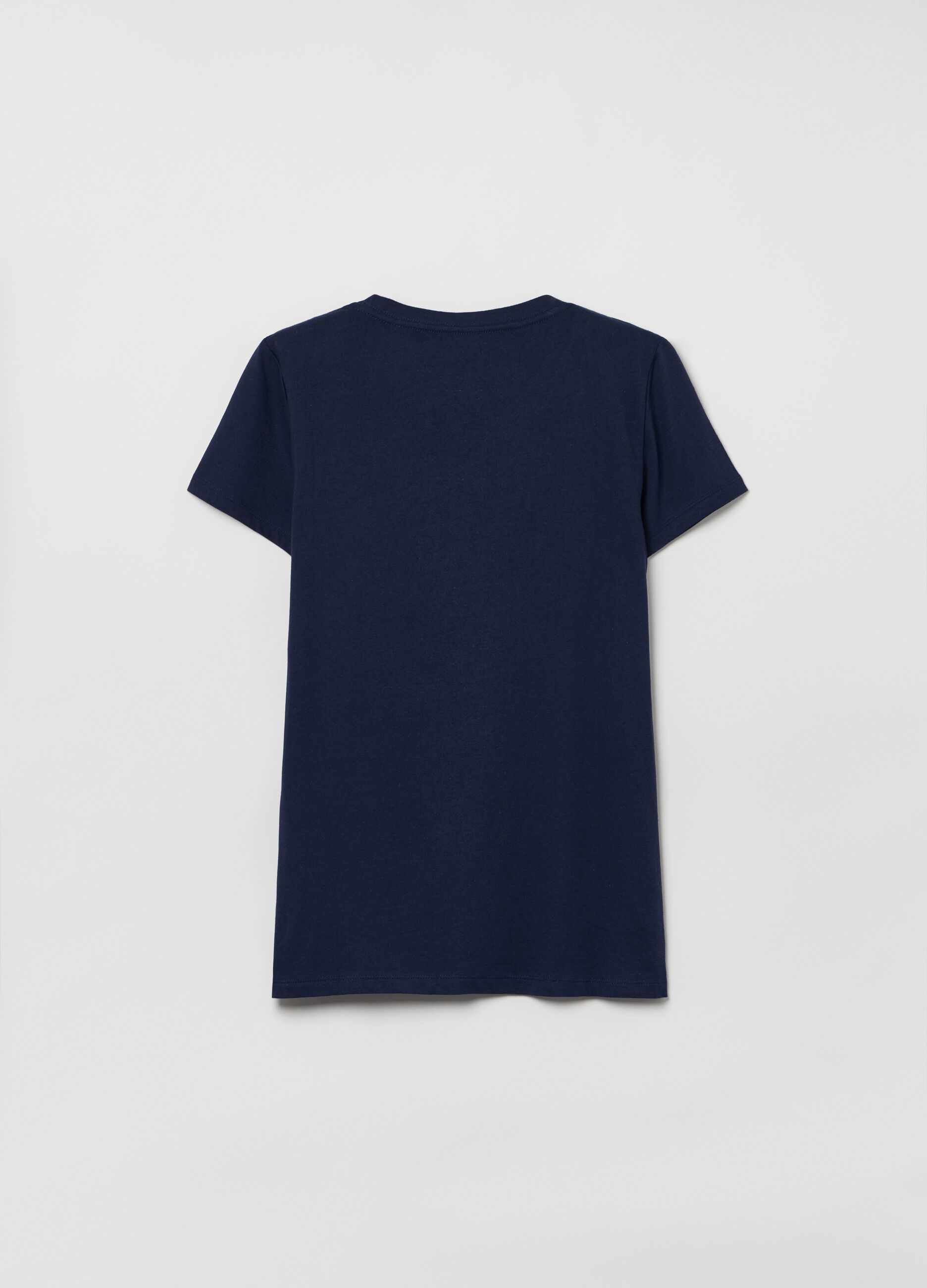 T-shirt with round neck and logo