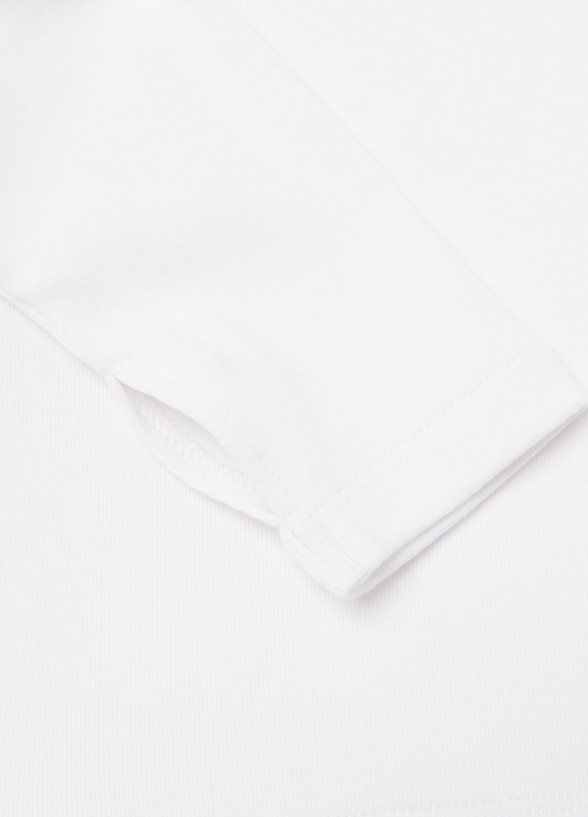 Crop Long-sleeved T-shirt White